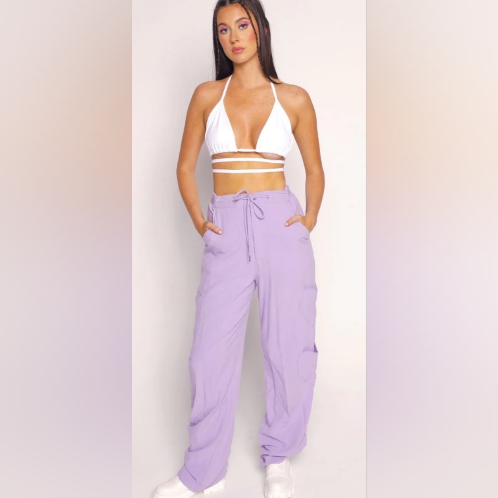 Iheartraves linen wide leg pant